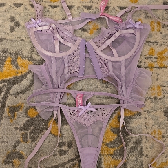 Sugar Thrillz Other - Lavender Lace Lingerie Set